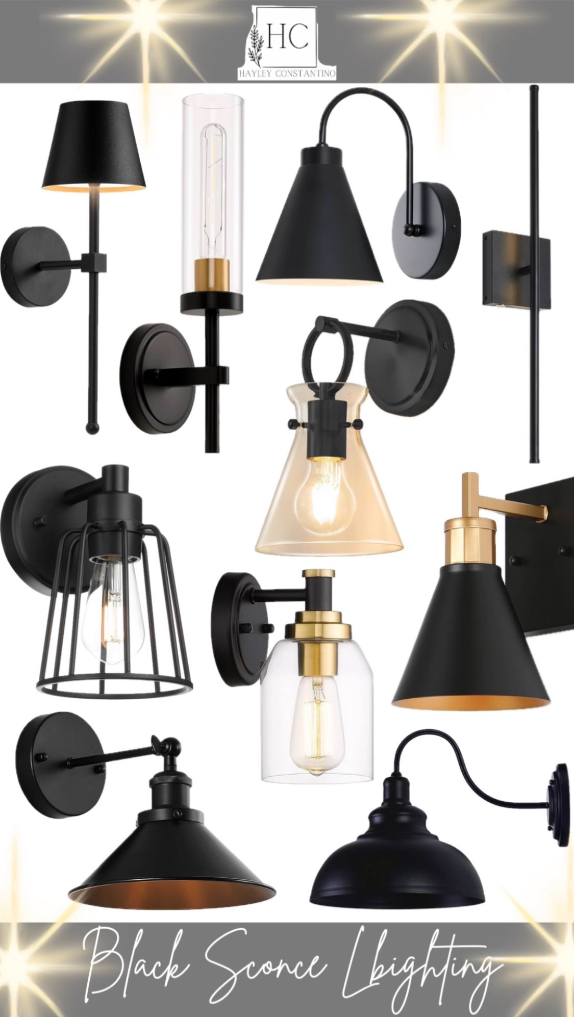Black Scone lighting for your kitchen, bathroom, family room, dining room or any room in your house that needs a little mood lighting. 

#LTKFindsUnder100 #LTKSaleAlert #LTKHome