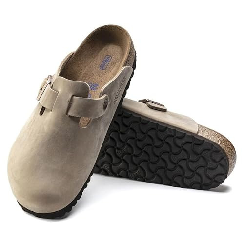 Birkenstock Boston Soft Footbed Clogs - Premium Oiled Leather, Handcrafted Comfort - 1018147 - Tabacco Brown | Amazon (US)