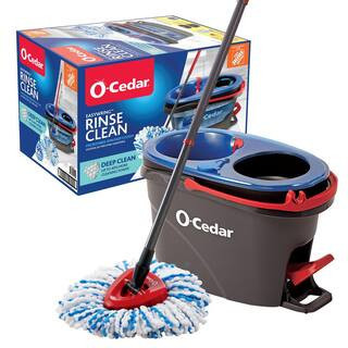RinseClean Deep Clean Microfiber Spin Mop, Clean with Clean Water (The Home Depot Exclusive) | The Home Depot
