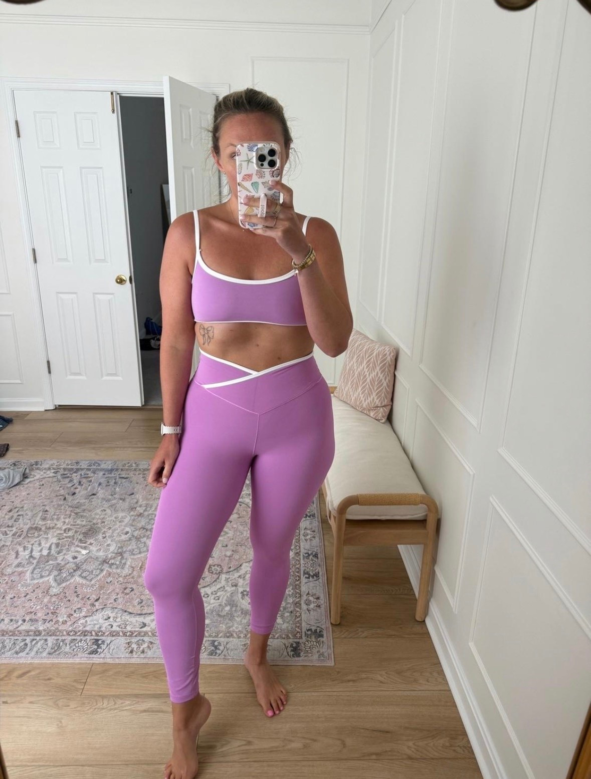 These aerie leggings are on sale today for 30% off 🤩 I wear a med top and large in the pants 
fb

#LTKActive #LTKfitnessgoals #LTKSaleAlert