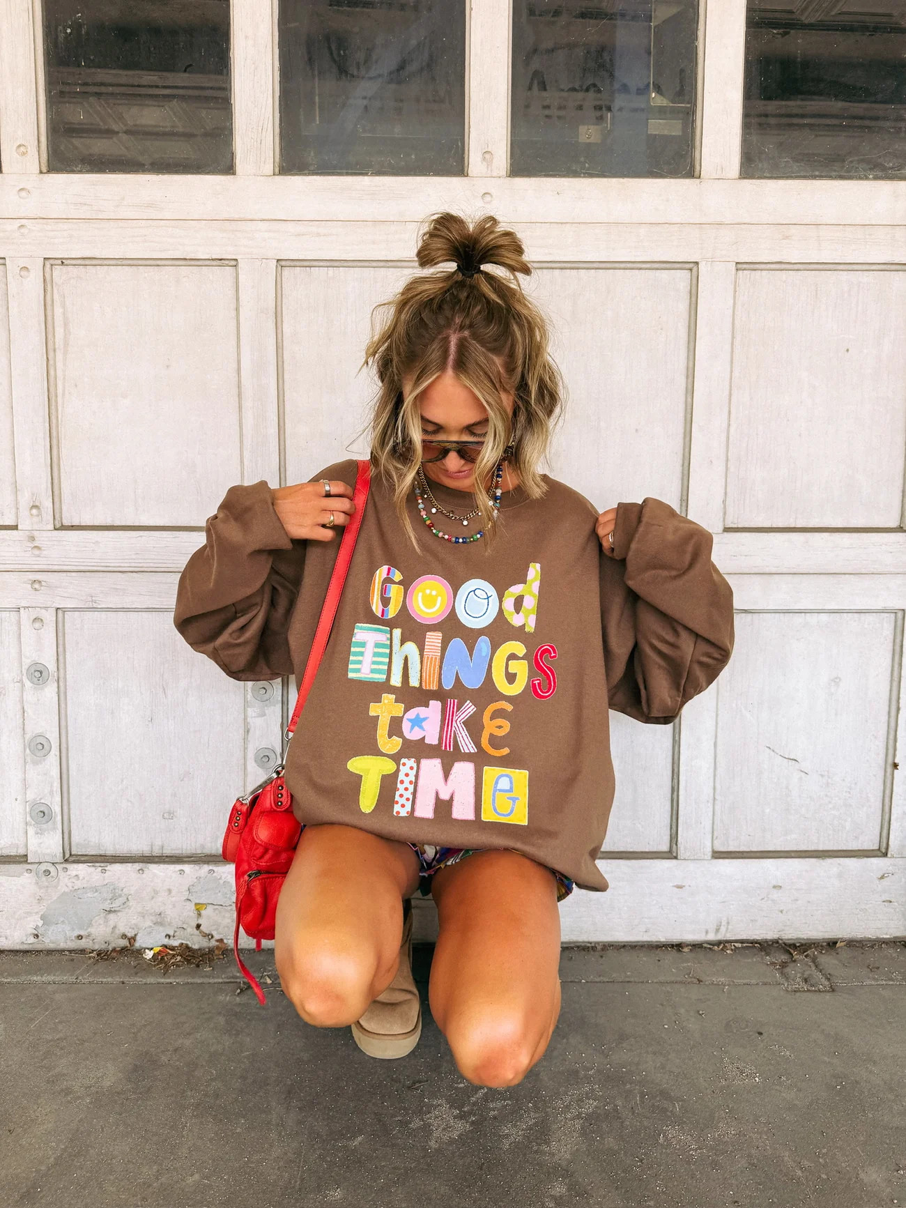 ETTA OG | good things take time sweatshirt - brown | Etta+East