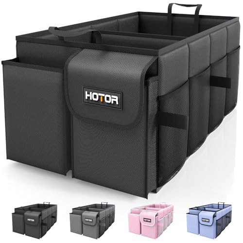 HOTOR Trunk Organizer - Car Organizer, Foldable Trunk organizer for SUVs & Sedans, Sturdy Car Org... | Amazon (US)
