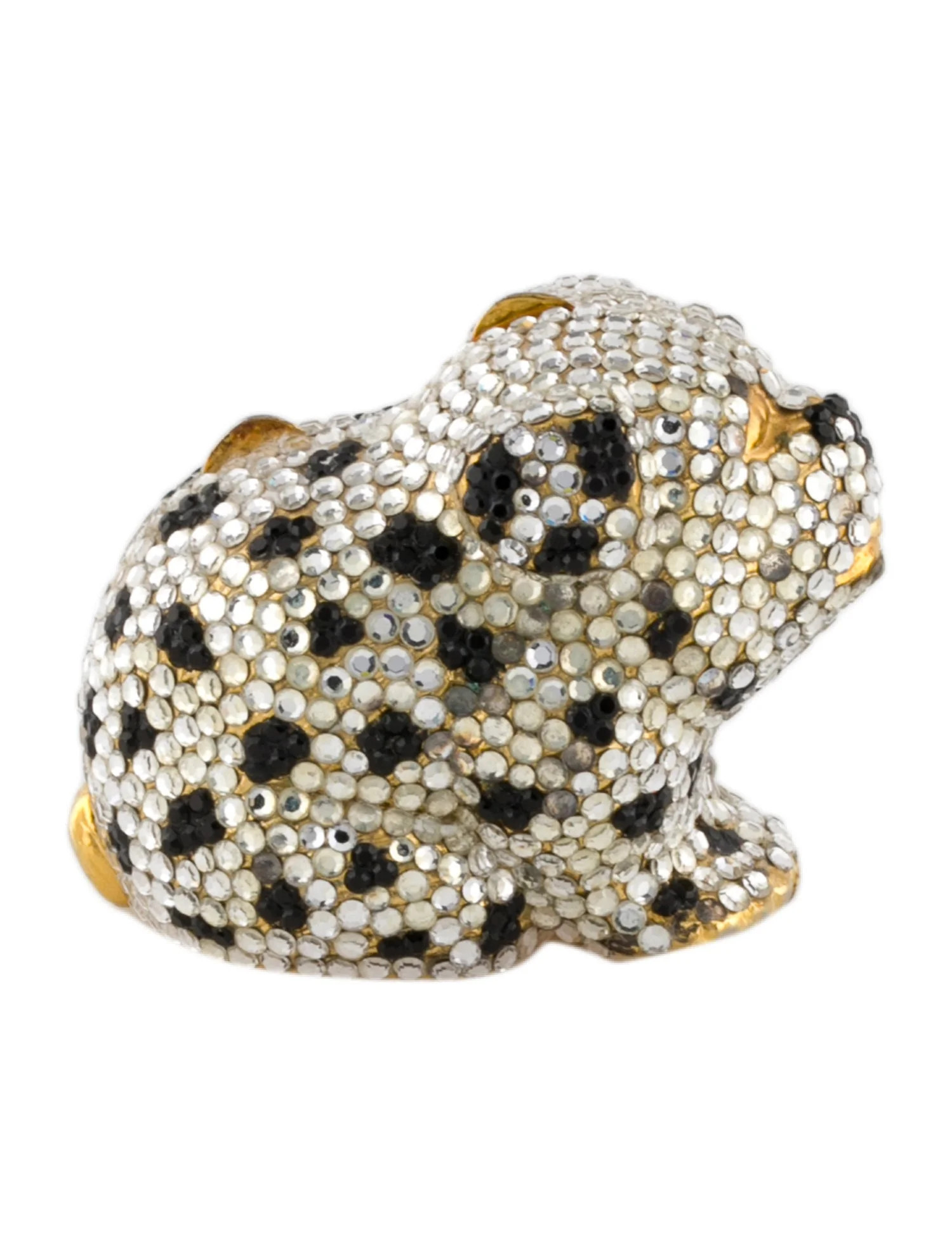 Vintage Crystal Bulldog Pill Box | The RealReal