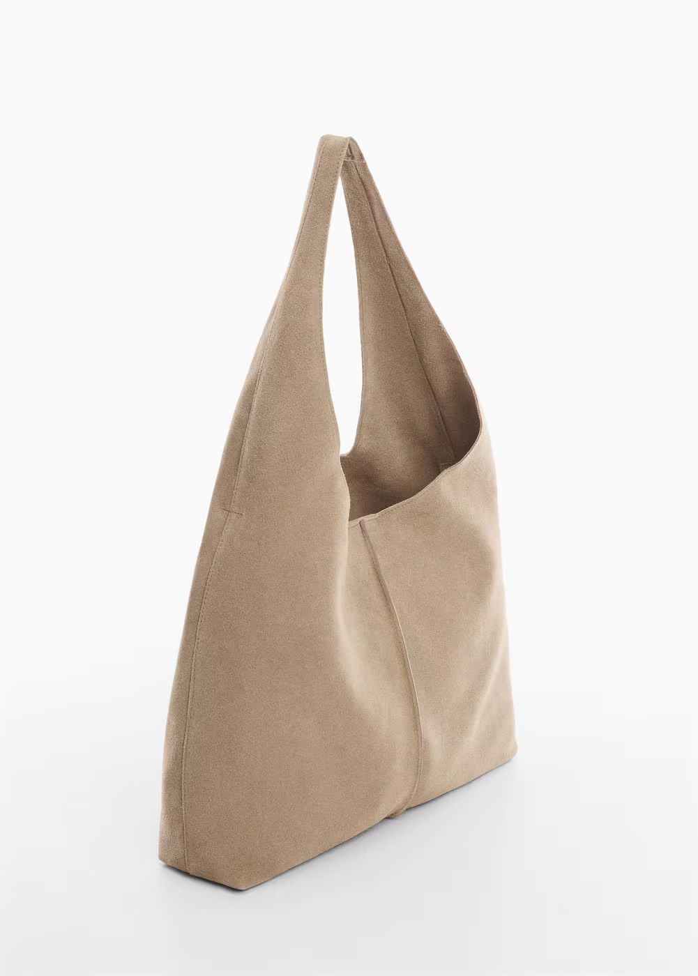 Leather shopper bag -  Women | Mango USA | MANGO (US)