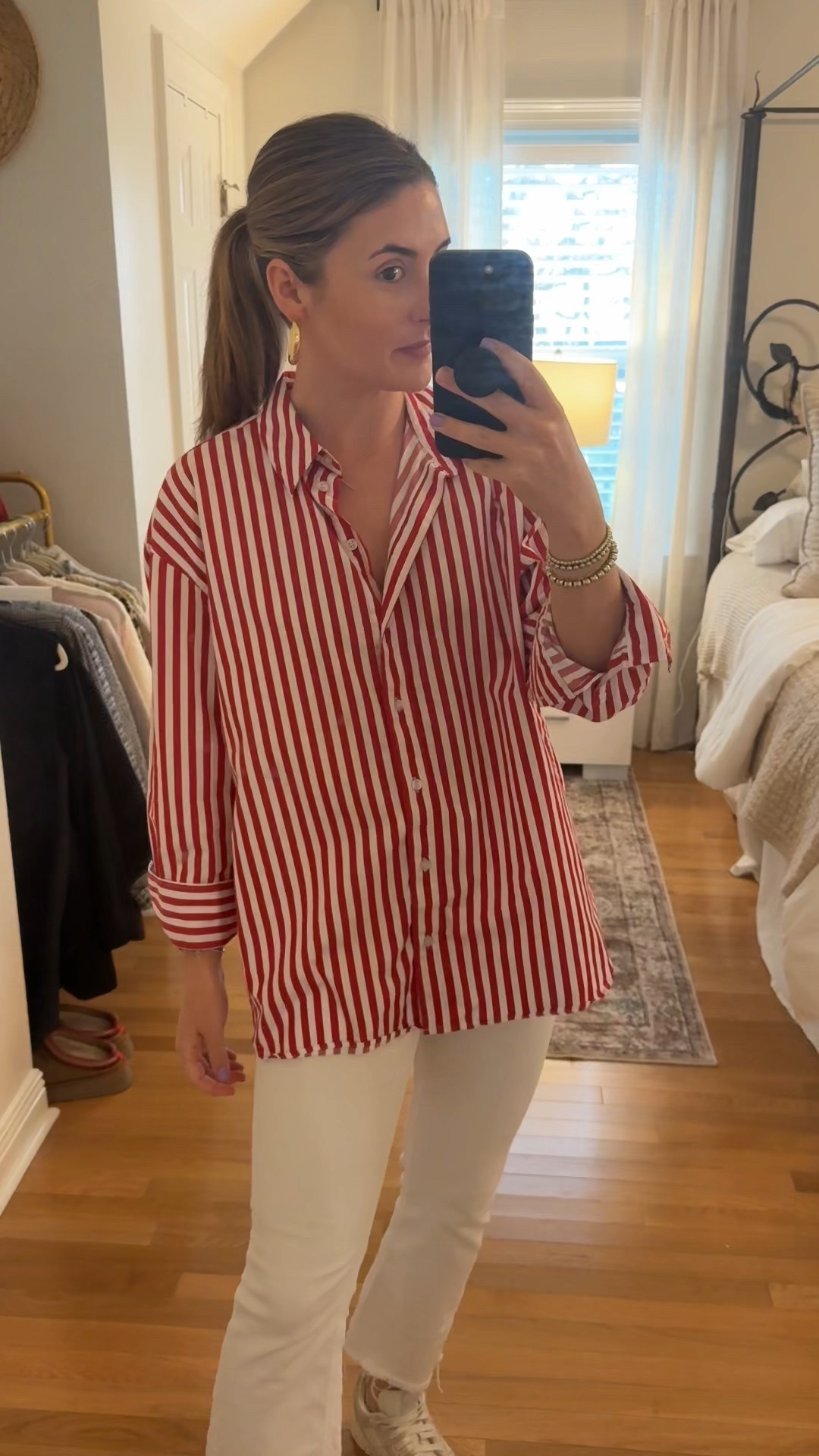 Bringing the spring vibes with todays outfit for running around town this Saturday! Loving this poplin shirt from H&M ❤️ 

#LTKSeasonal #LTKSpringSale #LTKStyleTip