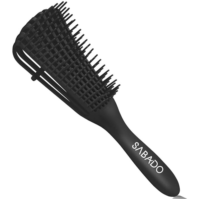 Detangling Brush for Afro America/African Hair, Textured 3a to 4c Kinky Wavy/Coily/Wet/Dry/Oil/Th... | Amazon (US)