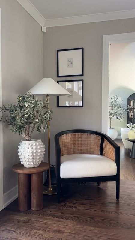 One of my favorite little corners! I adore this cane barrel chair. It’s timeless and so pretty! 

#LTKStyleTip #LTKHome
