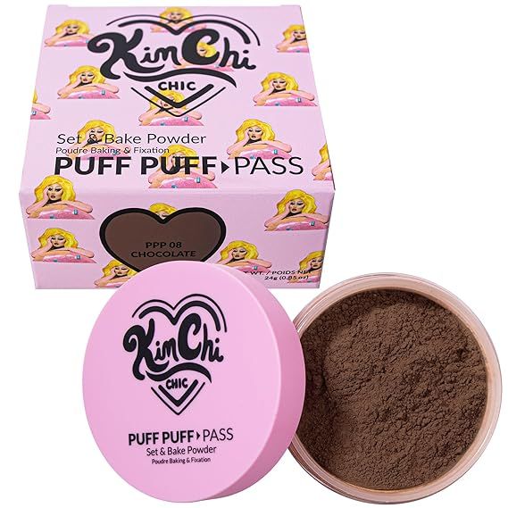 Kimchi Chic Beauty Puff Puff Pass Set & Bake Powder - Chocolate | Amazon (US)