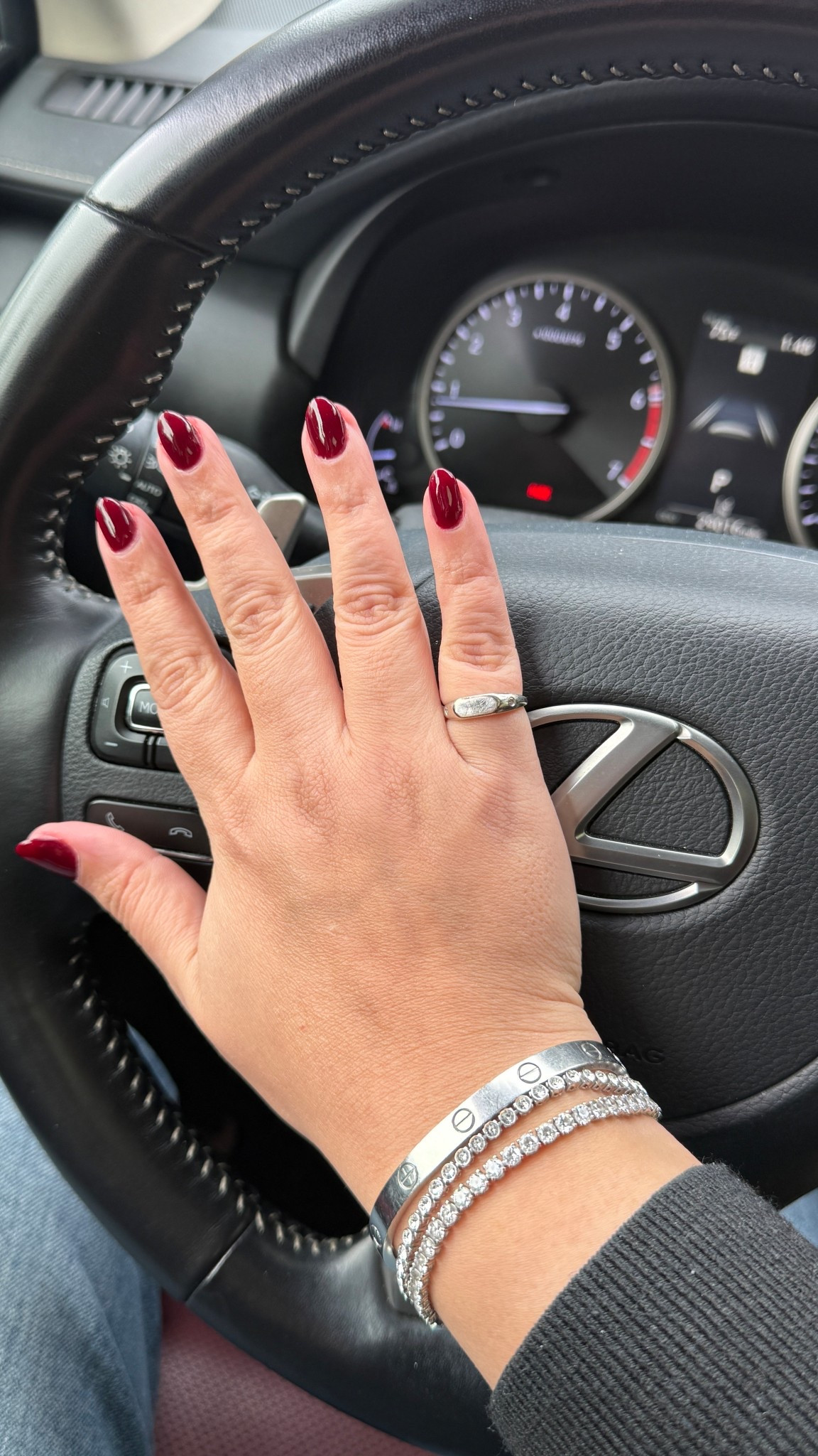 My Valentine’s Day nails! The closest I’ll get to red ;) 
#nails #vday #holiday #valentinesday #love 

#LTKValentine #LTKgrwm #LTKBeauty