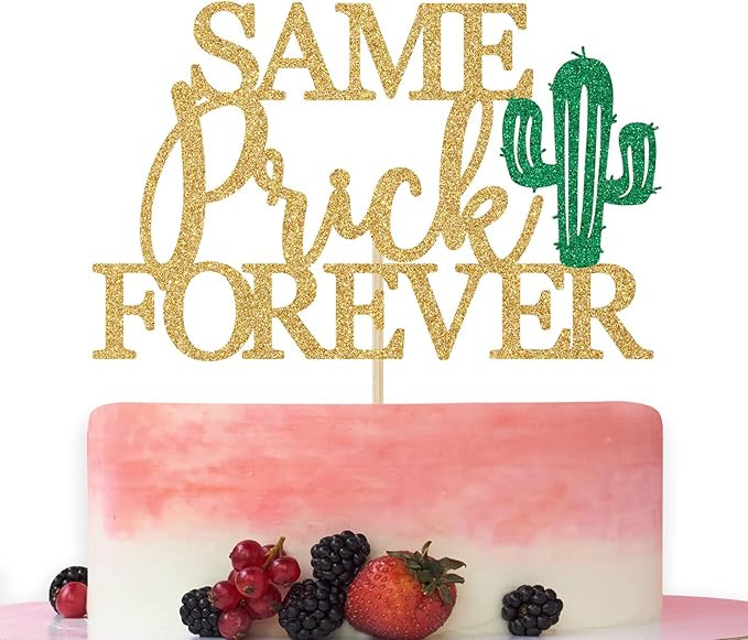 Same Prick Forever Cake Topper, Mexican Bachelorette Party Decorations, Cactus Bachelorette Cake ... | Amazon (US)