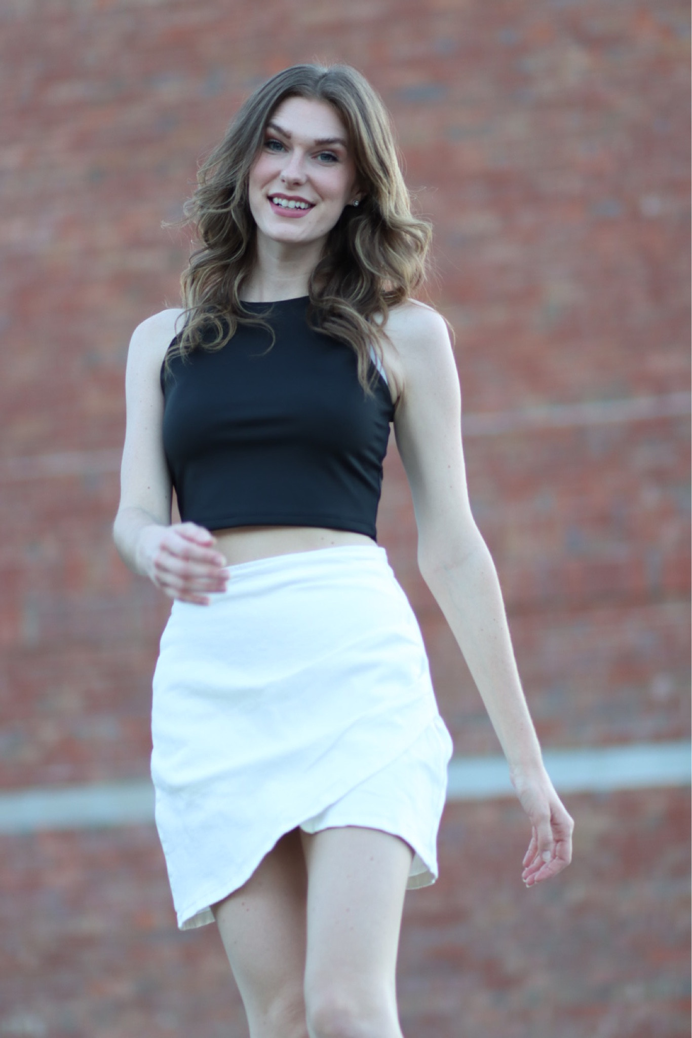 How to style denim skirt, white denim, mini skirt, cute outfit ideas, outfit inspiration, activewear top, activewear, found it on Amazon, black and white outfit, summer outfit inspiration, under 20 dollars, basic outfit, #founditonamazon 

#LTKstyletip #LTKfit #LTKunder50