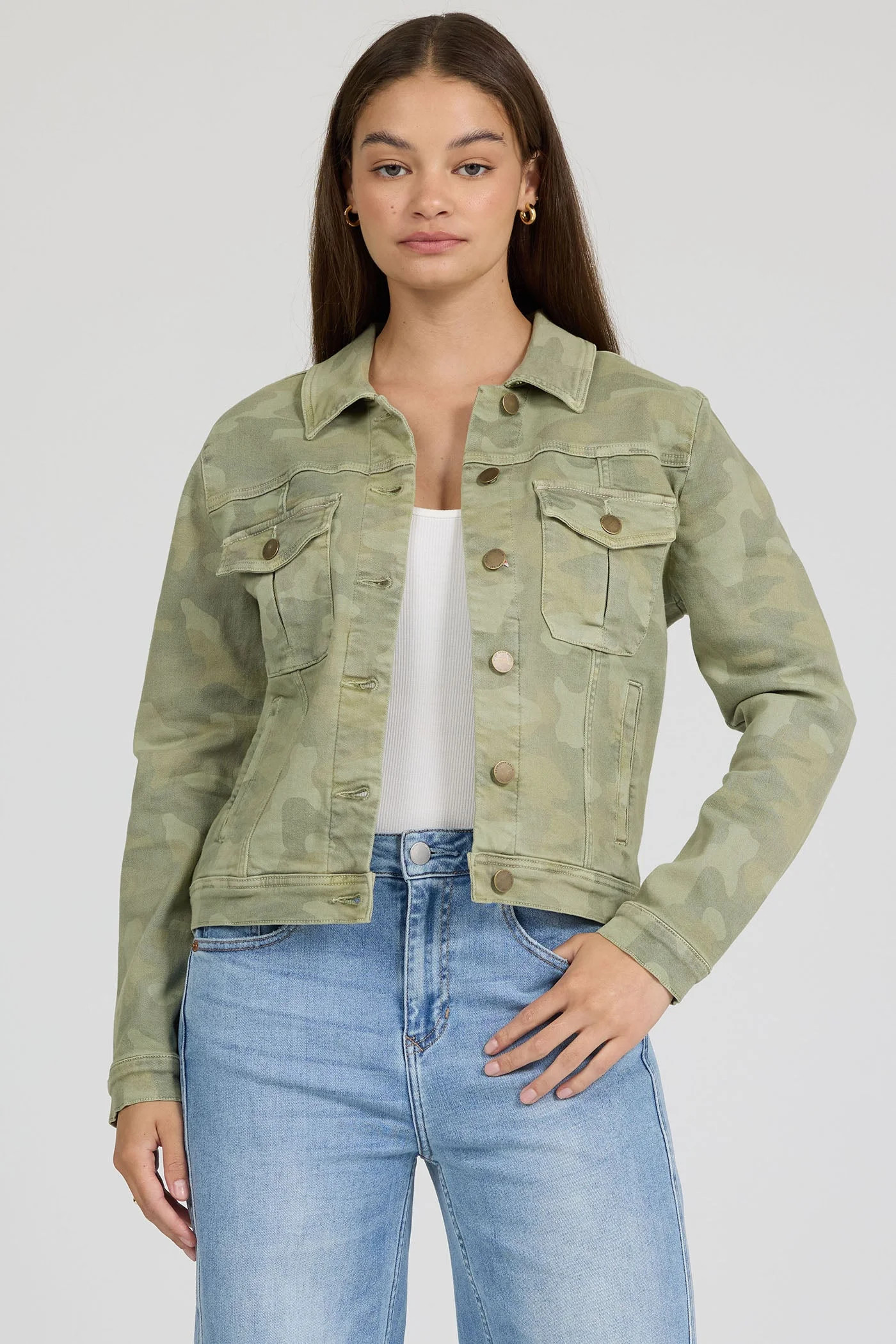 Ainsley Jacket Riviera Camo | Dear John Denim