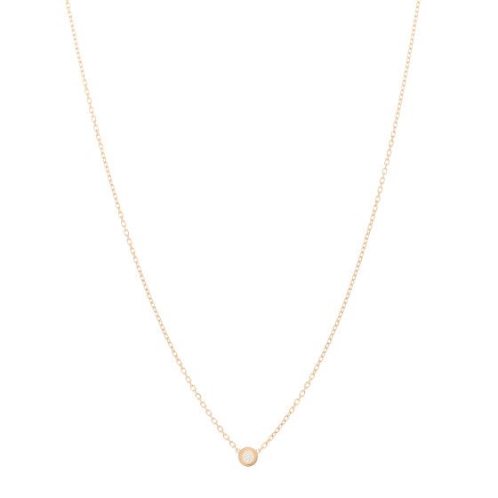 18K Pink Gold Diamond XS D'Amour Pendant Necklace | FASHIONPHILE (US)