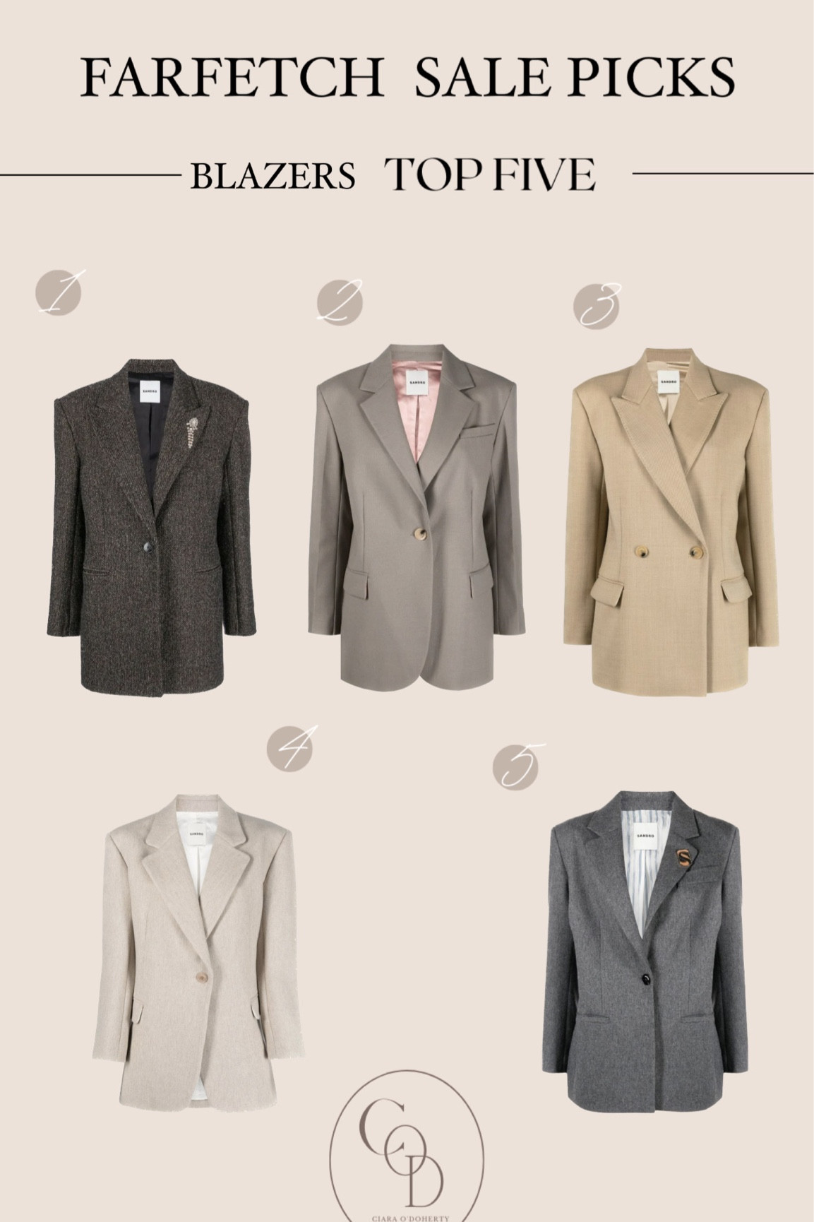 Farfetch sale picks - Sandro Maje blazers  

#LTKfit #LTKFind #LTKsalealert