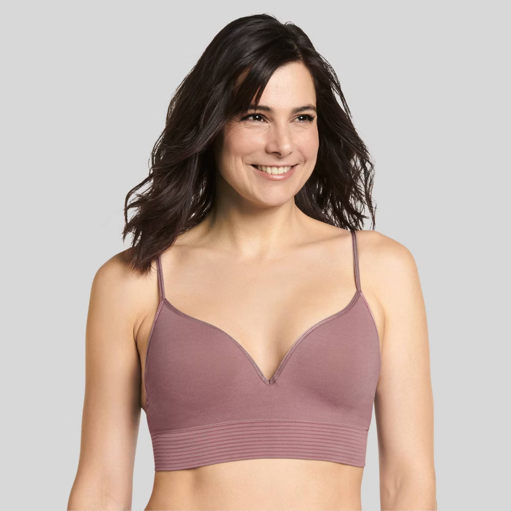 Jockey Generation Women's Natural Beauty Bralette - Mauve L, Pink | Target