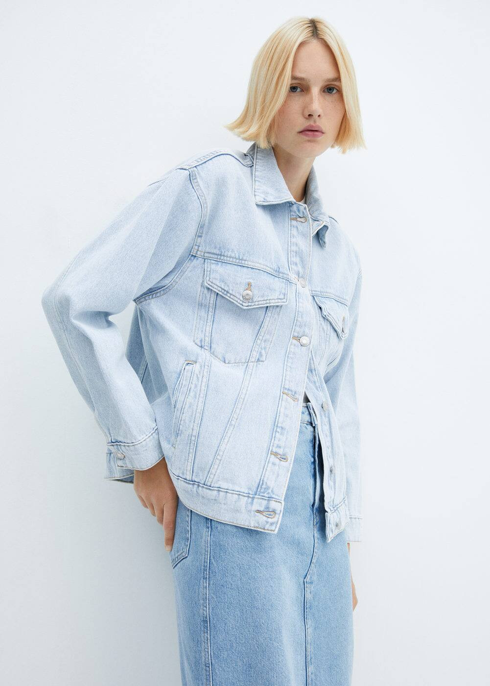 Oversize denim jacket | MANGO (UK)