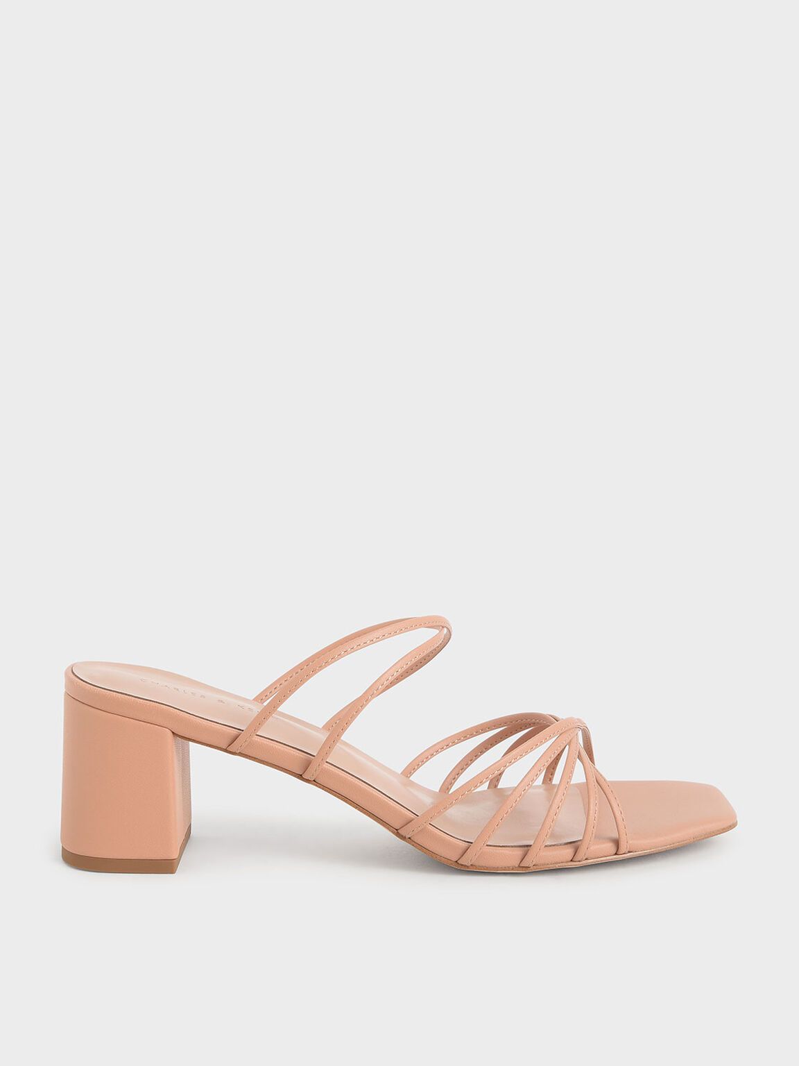 Strappy Square Toe Sandals | CHARLES & KEITH (US)