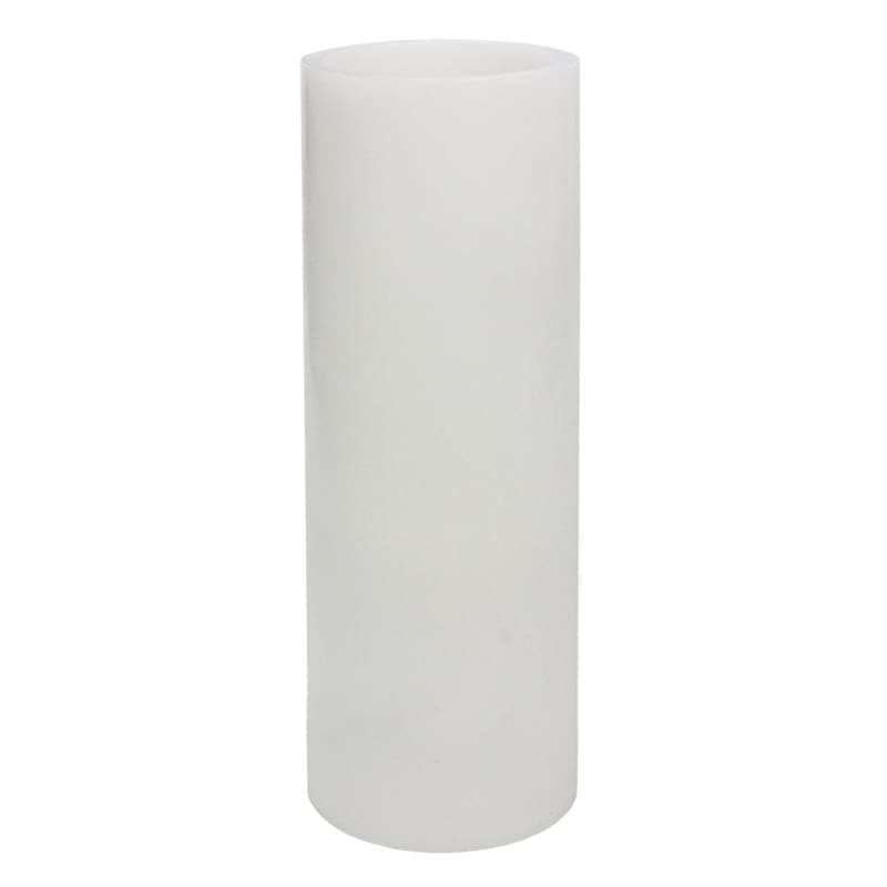 White LED Flameless Pillar Candle, 4x10 | At Home