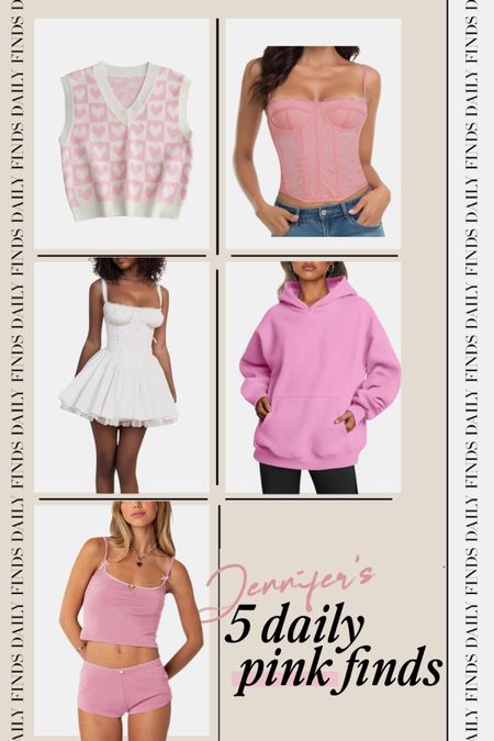 Pink Amazon finds

Amazon fashion, Amazon favorites, coquette style, what I found on Amazon, daily finds, Amazon style, pink style, corset top, pink hoodie, white dress

#LTKsalealert #LTKfindsunder50 #LTKfindsunder100