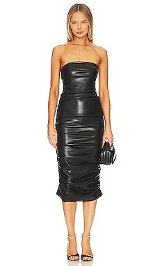 The Andamane Odalis Midi Tube Dress in Black from Revolve.com | Revolve Clothing (Global)