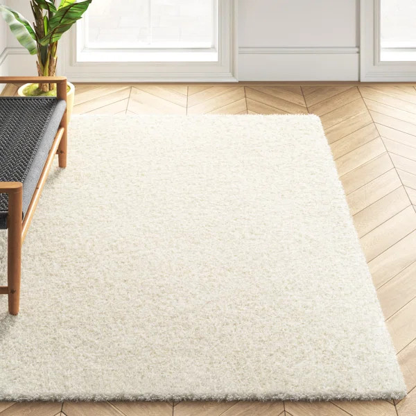 Gilkey Machine Woven Cream Area Rug | Wayfair North America
