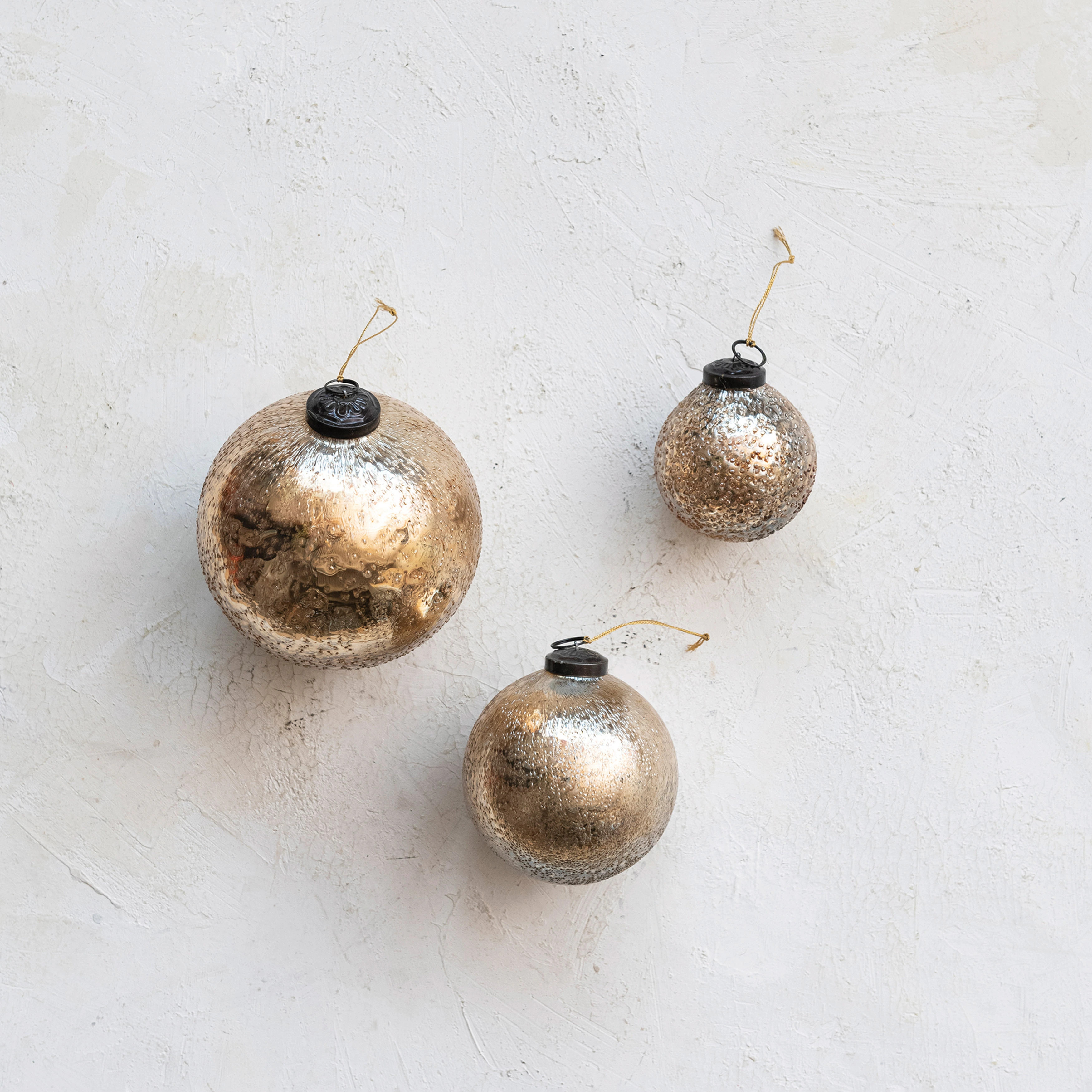 Glass Seeded Ball Ornament | Bed Bath & Beyond