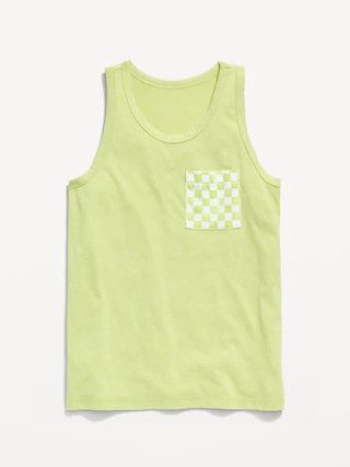 Softest Printed-Pocket Tank Top for Boys | Old Navy (US)