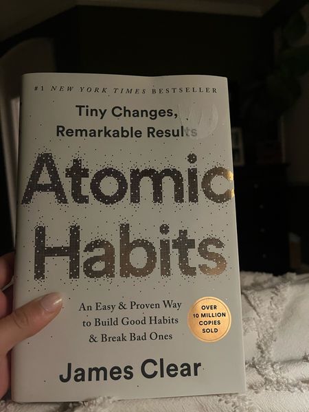 Currently reading! I’m 6 chapters in and I highly recommend! Atomic Habits is an easy read, with a systematic approach to improving your day to day life. 

#LTKfamily #LTKGiftGuide #LTKover40
