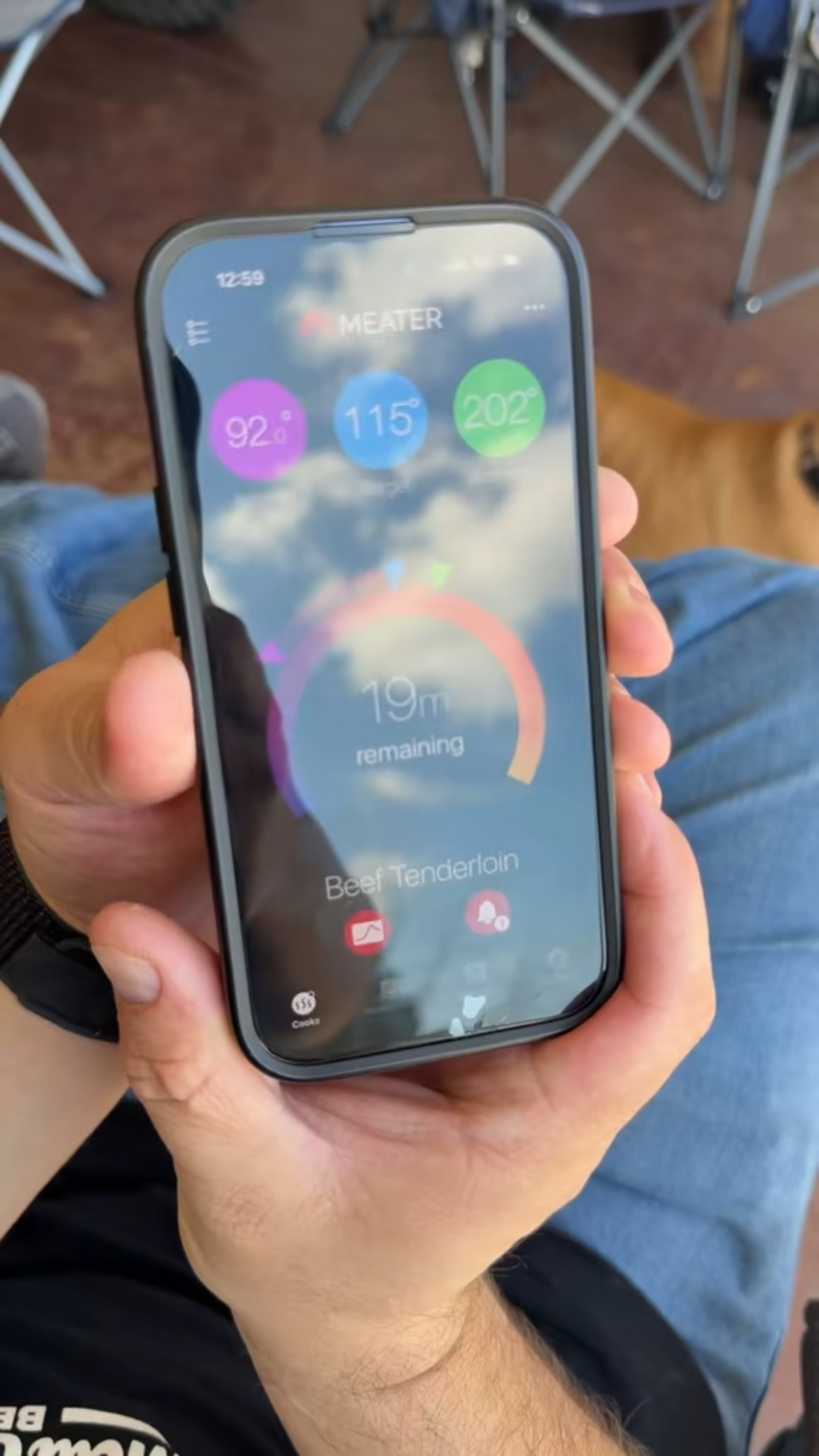 My husband LOVES the Meater! 

No guessing. No overcooking. Just perfect meat every time 😮‍🔥
We smoked this tenderloin for Christmas using the Meater Pro thermometer and WOW.
Worth every penny. 
#Meater #MeaterPro #HolidayCooking #SmokedMeat #BBQ

#LTKMens #LTKfoodie #LTKGiftGuide