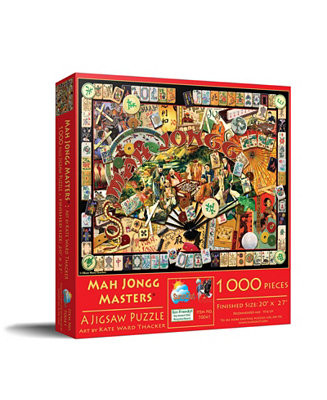 SunsOut Mah Jongg Masters 1000 piece Jigsaw Puzzle for Adults - Macy's | Macy's