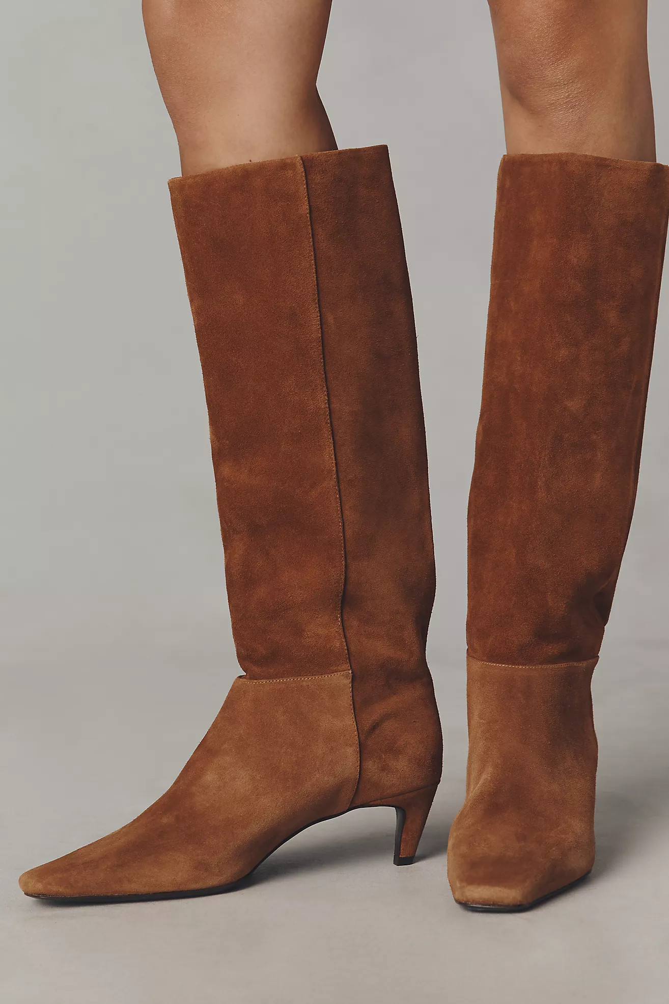 Reformation Remy Kitten-Heel Knee Boots | Anthropologie (US)