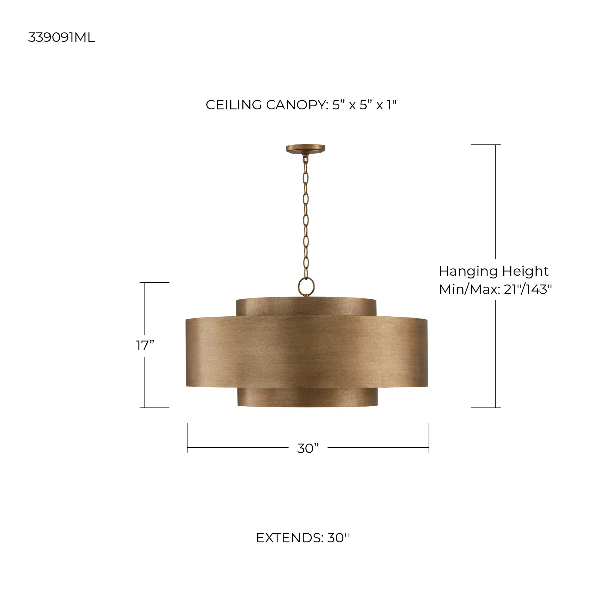Seamus 9 - Light Dimmable Drum Chandelier | Wayfair North America