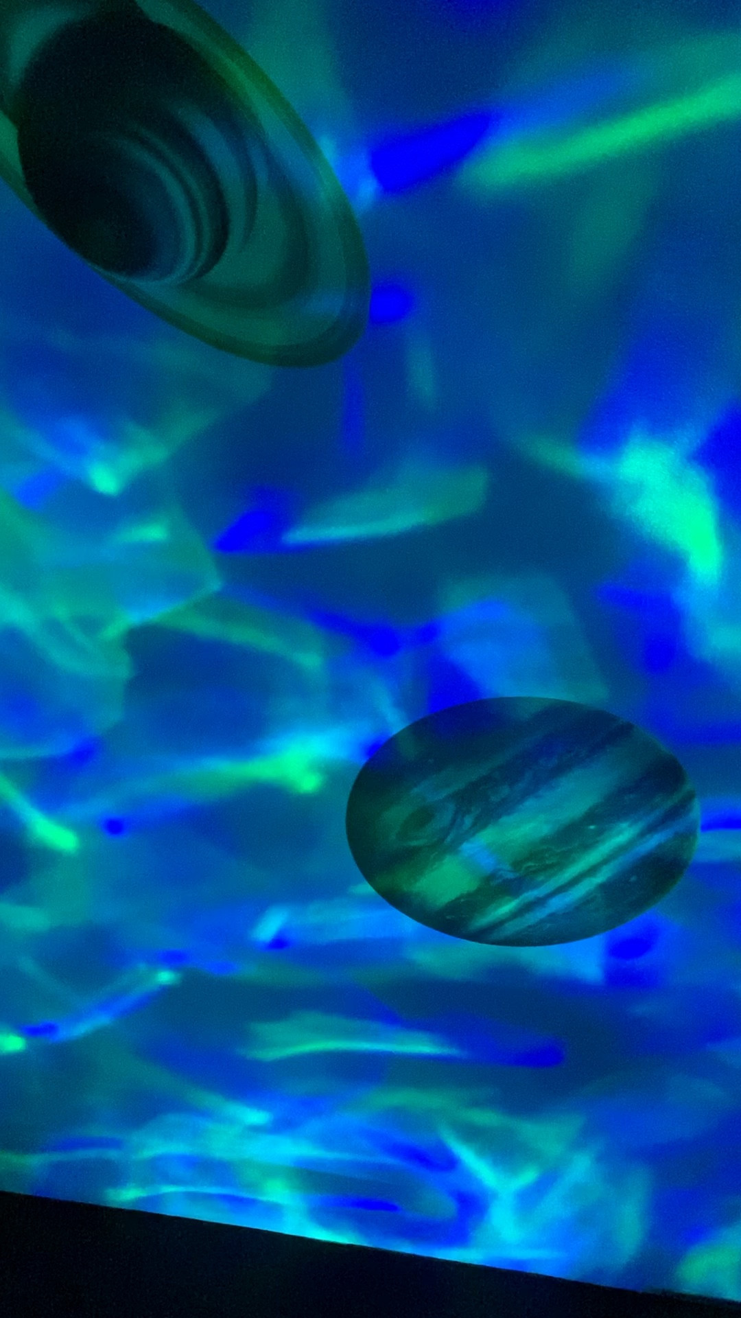 Solar System decals with Galaxy Projector #eclecticdecor #kidsdecor #kidsroom 

#LTKunder50 #LTKfamily #LTKhome