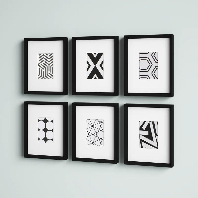 Calter 6 Piece Framed Art Set - 6 Piece Single Picture Frame Graphic Art Set | Wayfair North America