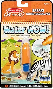 Melissa & Doug On the Go Water Wow! Reusable Water-Reveal Activity Pad - Safari - Water Reveal Pa... | Amazon (US)