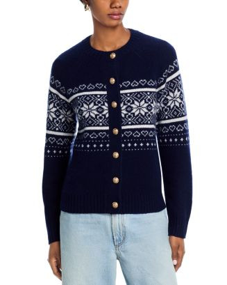 100% Cashmere Fair Isle Cardigan - Exclusive | Bloomingdale's (US)