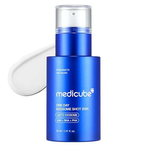 medicube Exosome Shot Zero 2,000 PPM Spicule Facial Serum | Liquid Skin Booster Serum | Exosome, AHA+BHA+PHA | Pore Care, Dead Skin Cells, Skin Texture | Korean Skincare, 1.01 fl.oz | Amazon (US)