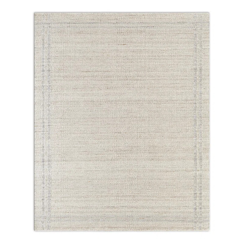 Lavande Geometric Wool Area Rug in Ivory/Tan | Wayfair North America