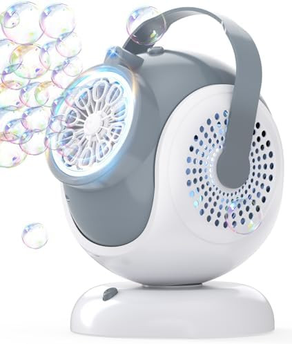 Rechargeable Bubble Machine - Auto 360° Rotation, 75° Tilt Range, 10 Large Wands - Bubbles Blow... | Amazon (US)
