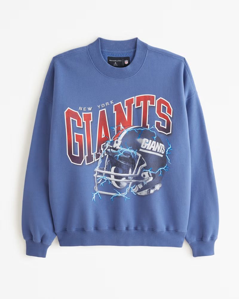 Gender Inclusive New York Giants Graphic Crew Sweatshirt | Gender Inclusive Gender Inclusive | Ab... | Abercrombie & Fitch (US)