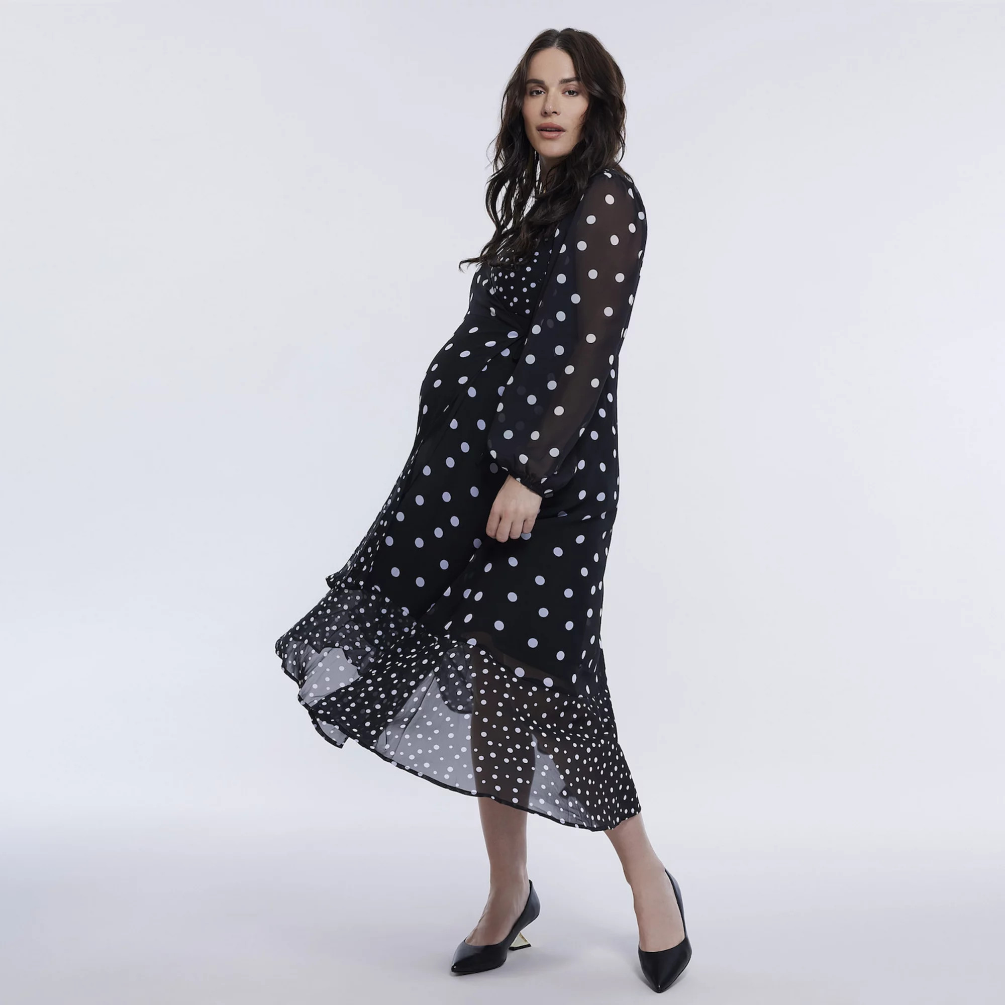 Maternity Motherhood® Woven Wrap Midi Dress | Kohl's
