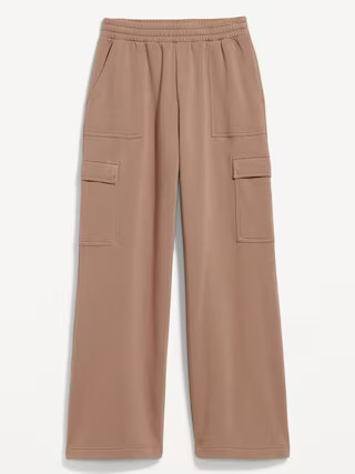 High-Waisted SoComfy Cargo Wide-Leg Sweatpants | Old Navy (US)