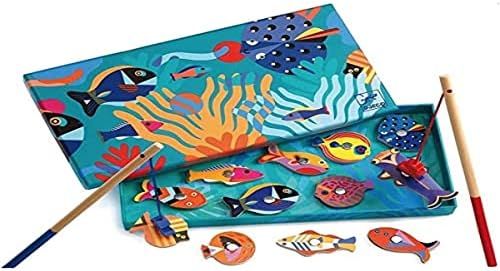 DJECO Fishig Graphic Magnetic Fishing Game, Blue | Amazon (US)
