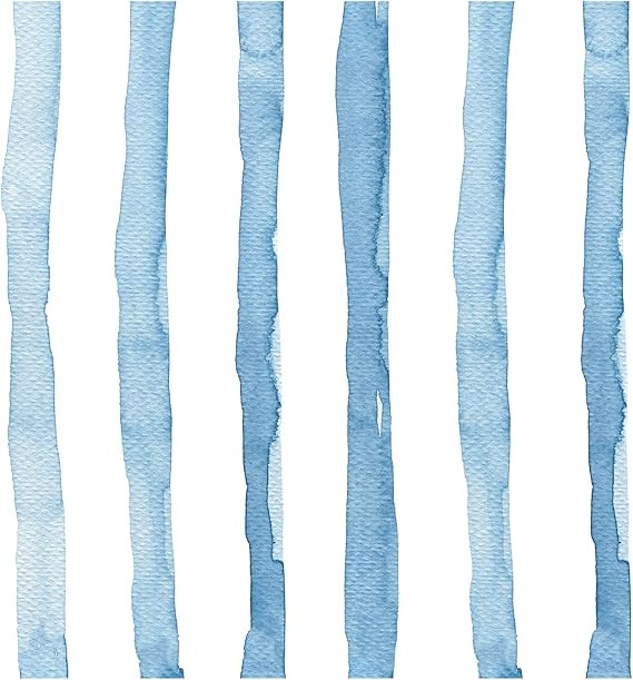 HAOKHOME Blue Wallpaper Peel and Stick Wall Paper Striped Coastal Boho Removable Indigo Blue/Whit... | Amazon (US)