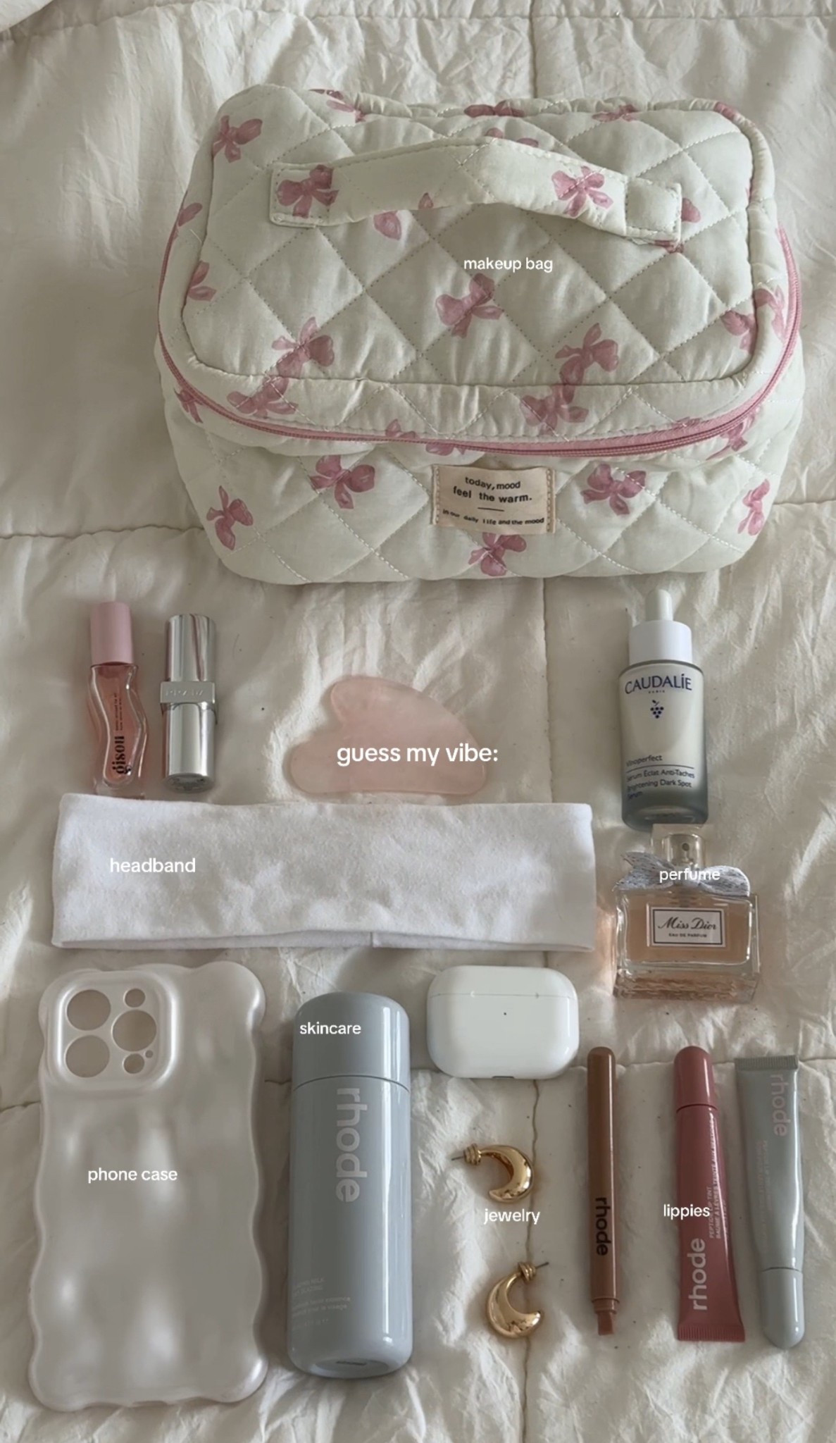 the it girl essentials 🎀🫧

#itgirl #makeuproutine #essentials #skincare #makeupbag 

#LTKselfcare #LTKootd #LTKgrwm