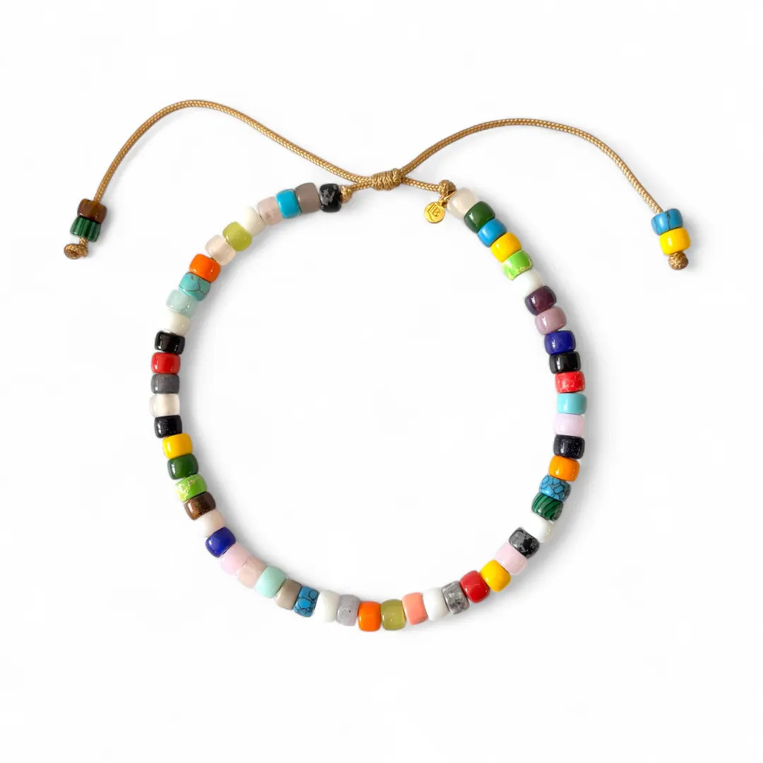 Freestylah Necklace • Gemstone Beaded • Adjustable • LB Beadz - Etsy | Etsy (US)