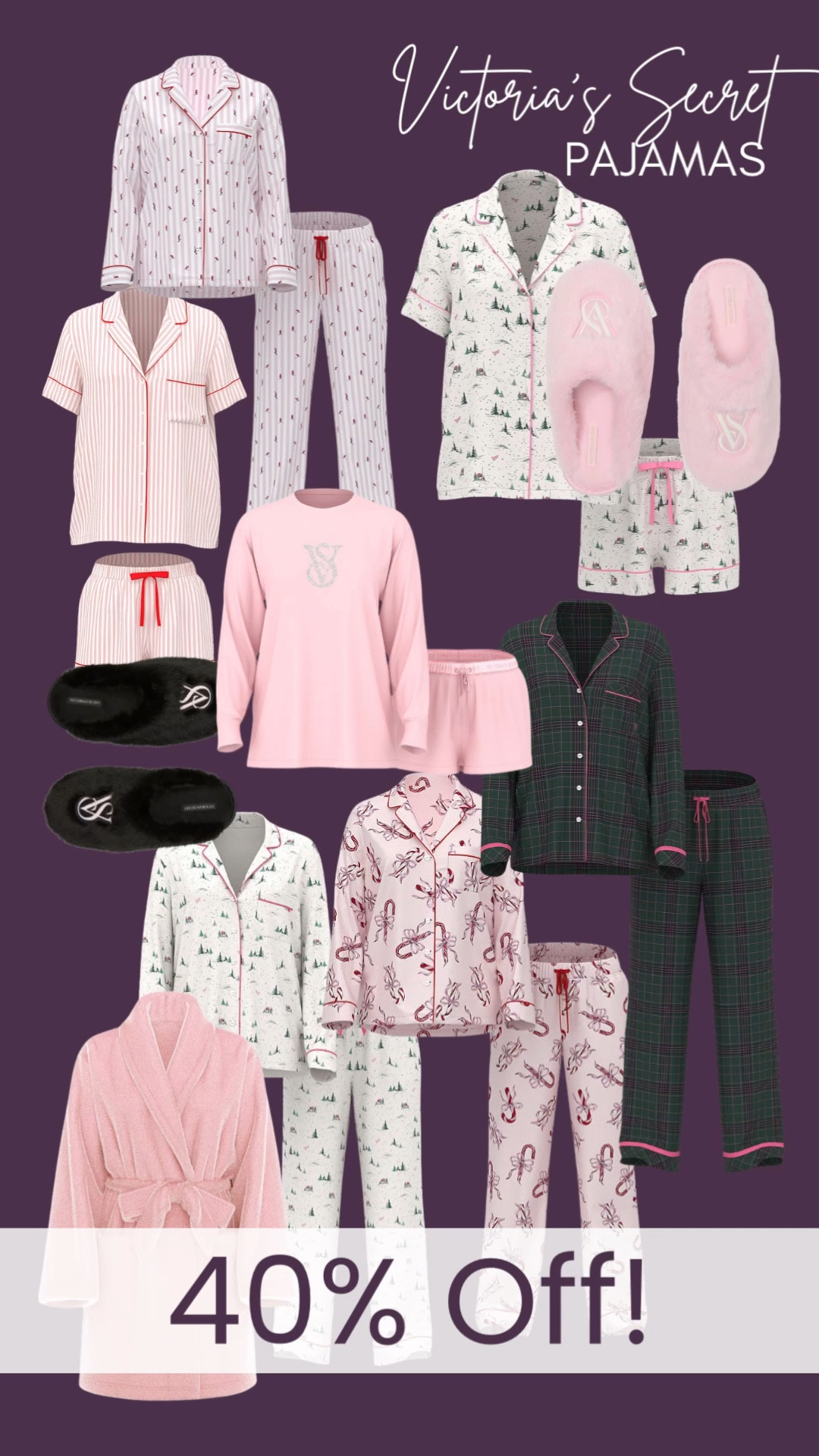 Who doesn’t love Victoria’s Secret | PINK pajamas?  40% off site wide!  

#vspink #victoriassecret #pink #holidaypajamas @vspink @victoriassecret

#LTKGiftGuide #LTKSaleAlert #LTKHoliday