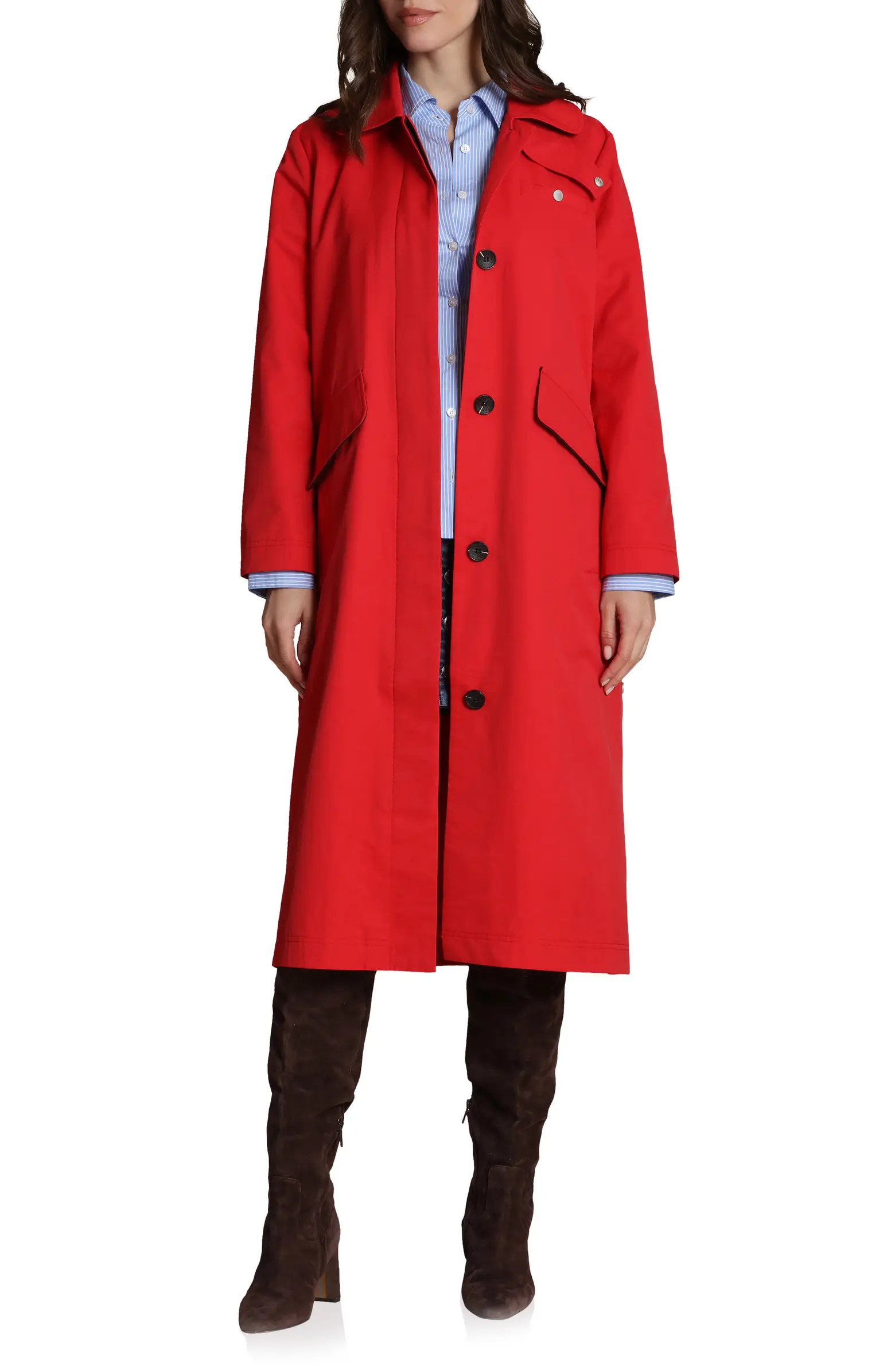 Side Snap Cotton Blend Barn Coat | Nordstrom