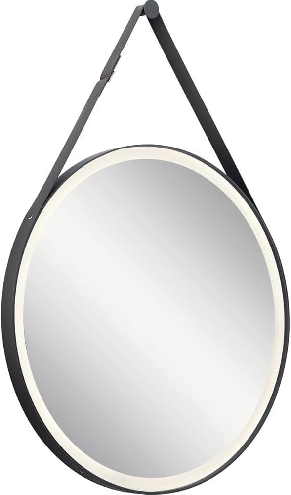 Elan Martell Matte Black 27 3/4" x 39 1/2" LED Wall Mirror | Amazon (US)
