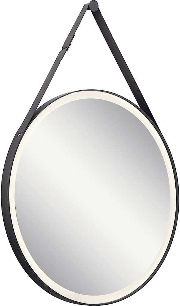 Elan Martell Matte Black 27 3/4" x 39 1/2" LED Wall Mirror | Amazon (US)